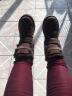 AU&MU澳洲冬季羊皮毛一体雪地靴男女大码中筒靴子加绒加厚保暖防滑棉鞋 N375黑色 41 实拍图