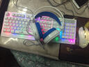 雷迪凯（LDK.al） 悬浮七彩背光键盘笔记本台式通用USB机械手感有线键鼠电竞游戏防水键盘鼠标套装 悬浮彩虹键盘黑+有声机械鼠标宏定义版+耳机 实拍图