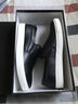 柯盾（KEDUN）春夏季男士板鞋休閑鞋 樂(lè )福男鞋真皮套腳韓版英倫平底百搭一腳蹬懶人鞋子男潮 黑色 43 曬單實(shí)拍圖