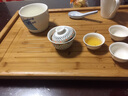 木語瓷緣 竹制茶盤儲水排水式茶托盤功夫茶具盤茶臺大小號辦公家用茶海 平板竹茶盤 大號 曬單實(shí)拍圖