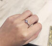 鑫萬福七夕禮物 現(xiàn)貨六爪鉆戒鉑金結(jié)婚鉆石女戒指珠寶鉆石戒指求婚訂婚 PT950鉑金-1克拉H色 曬單實拍圖
