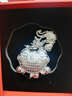 銀蝶坊 寶寶長(zhǎng)命鎖足銀飾品平安鎖S999足銀鎖嬰兒滿(mǎn)月生日禮物禮盒小孩兒童鎖 新百福鎖+企鵝銀項(xiàng)鏈 曬單實(shí)拍圖
