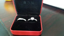 鑫萬(wàn)福 白18K金結婚求婚克拉效果鉆石女戒/鉆戒/婚戒送女友送老婆禮物 1.1克拉效果H色 曬單實(shí)拍圖