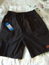 希有鳥(niǎo)【送男生】夏季男士休閑戶(hù)外速干五分褲加肥加大碼肥佬沙灘短褲 59黑色A款 8XL 曬單實(shí)拍圖