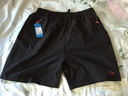 希有鳥(niǎo)【送男生】夏季男士休閑戶(hù)外速干五分褲加肥加大碼肥佬沙灘短褲 59黑色A款 8XL 曬單實(shí)拍圖