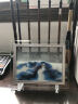 贝鲁斯 沙漏摆件玻璃流沙画3D山水画家居装饰品儿童礼物创意办公室桌面 绿色 10寸（长30cm，宽25cm） 实拍图