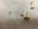 雅凝珠寶18k金耳堵18K金塑料耳堵\/膠耳逼耳釘堵防滑黃18k金白18k金 玫瑰金三色可選（一對） 黃18k金 曬單實(shí)拍圖