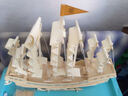 齊峰3d立體拼圖積木船玩具擺件模型兒童成人手工木質(zhì)diy高難度積禮物 明朝古帆船 曬單實(shí)拍圖