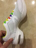 三沙（Sansha）運動(dòng)舞蹈鞋女軟底氣墊軟底彩色扣帶網(wǎng)面現代舞鞋廣場(chǎng)舞跳舞 H131M 白色 37 曬單實(shí)拍圖