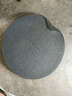 源韻 排水式小號烏金石茶盤(pán) 圓形干泡石頭茶盤(pán)茶托 功夫茶具 天然大號黑金石茶臺石材茶海套裝 黑色 40*40*3(圓形) 曬單實(shí)拍圖