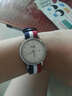 啟達時(shí)（Keys）經(jīng)典風(fēng)生日禮物手表男女超薄情侶對表尼龍帶防水男士手表女士腕表 銀殼3色帶女 曬單實(shí)拍圖