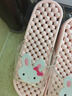 和居優(yōu)品涼拖鞋按摩拖鞋浴室拖鞋漏底拖鞋情侶拖鞋家居防滑拖鞋男女 肉粉兔子 M碼適合38碼-40碼 曬單實(shí)拍圖