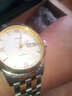 尼尚男士手表 全自動(dòng)機械表男表 雙日歷男表商務(wù)腕表夜光防水男士表  白面間金（ 進(jìn)口機芯） 曬單實(shí)拍圖