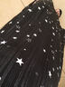 夏季新品女裝短袖星星露背中長(cháng)裙子雪紡連衣裙波西米亞沙灘裙 黑色XZ17B739 M 曬單實(shí)拍圖