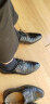 保罗盖帝（PLO-CART）软皮鞋男士商务正装韩版尖头真皮男鞋透气软底工作休闲鞋 黑色 39 实拍图
