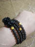慈靈閣冰種黑曜石貔貅手鏈多圈男士手串禮物水晶飾品男女款禮品 4圈女款6mm 曬單實(shí)拍圖