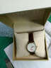 【進(jìn)口機芯】奧利妮情侶手表一對表輕奢品質(zhì)男士女表皮帶品牌機芯時(shí)尚情侶表男表休閑防水石英學(xué)生表 金殼白面女款 曬單實(shí)拍圖