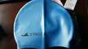 英發(fā)（YINGFA） 游泳帽柔軟防水彈力硅膠純色泳帽 單色游泳帽 成人兒童游泳護發(fā)泳帽 湖水藍 曬單實(shí)拍圖