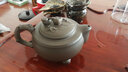 一茗金砂 宜興紫砂壺茶壺實(shí)力派名家吳竹霞原礦青灰泥全手工520CC五福壽桃 曬單實(shí)拍圖