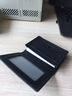 七匹狼加厚名片包 男士頭層牛皮名片包牛皮名片夾 黑色 曬單實(shí)拍圖