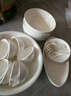 歐麗家A5密胺圓盤(pán)仿瓷餐具骨碟圓形盤(pán)子塑料白色平盤(pán)快餐盤(pán)子自助菜盤(pán)商用 翰邦方元6寸圓碟（貨號1006-6） 曬單實(shí)拍圖