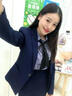 雅若美（yaruomei）小西裝職業(yè)裝女裝套裝秋裝正裝前臺工作服西服外套面試OL工裝套裙 藍西裝+裙+藍襯衫 L碼(建議100-110斤) 曬單實(shí)拍圖