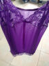 媚の火女士性感睡衣女夏季吊带睡裙两件套蕾丝内衣居服大码冰丝高级感 紫色 XL码（115-130斤） 实拍图