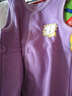 花花寶貝 春秋季新生兒男女童寶寶加絨保暖馬甲百搭上衣開(kāi)衫不倒絨毛打底坎肩背心0-3歲 紫色 100cm 曬單實(shí)拍圖