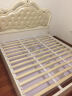 梦美斯宣 家具 欧式床 卧室板木美式双人床结婚床组合套装带软靠床1802 [珍珠白]1.8m高箱款一床两柜 实拍图