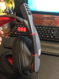 (Sennheiser)GSP 350专业游戏线控吃鸡耳机 黑