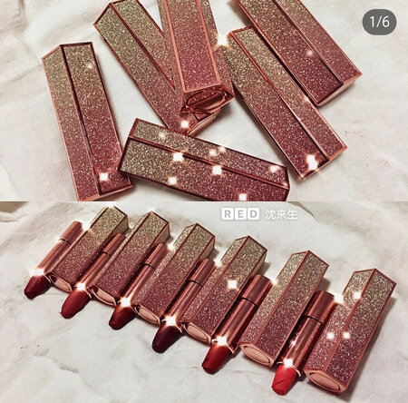 过女神节男朋友一次性买了9支送我，滋润又显摆，平价口红的购物惊喜，完全出乎意料，上嘴颜色超漂亮，口红包装bulingbuling的，喜欢到爆炸~