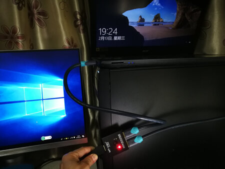 线的质量不错，显示效果可以。