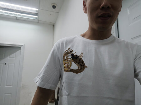 衣服样子尚可，可穿在我身上的效果感觉差，尤其是后背的刺绣8太大了，没有退货的习惯，收了吧。