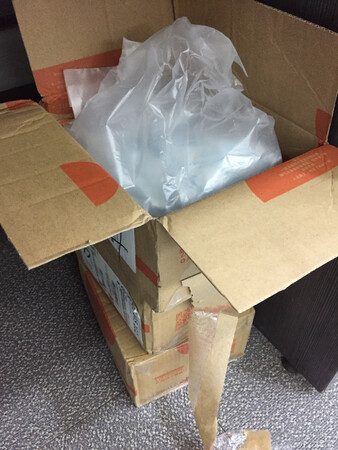 周天下的单，今早上收到很给力、买了三箱包装完好无损、今天用后看看效果