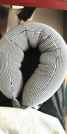京东一如既往地物流超级超级超级给力，谢谢京东小哥，北极绒的东西一如既往地优质，很舒服很满意，之前买过腰靠，如果这个大小能更多调节的选择就好了，办公室护颈，护腰，午睡枕一下，特意用柔顺剂把外面的棉布套洗了一下，睡觉的时候香香的很舒服，有了这个神器感觉脖子轻松了很多，整个人心情也会跟着好起来，还会推荐给家人朋友。
