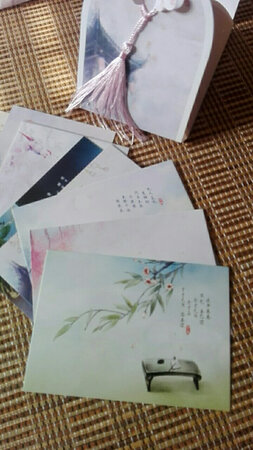 很漂亮的中国庭院风明信片！