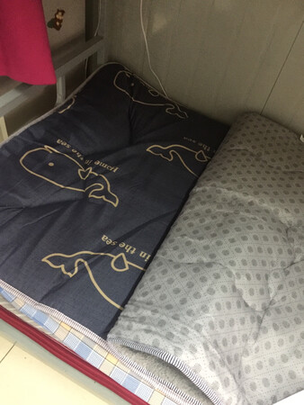 这个感觉一般吧，买了两种，觉得另一个更合适些，这个毛摸着有点涩～而且中间打纶，都是印，铺着能感觉出来