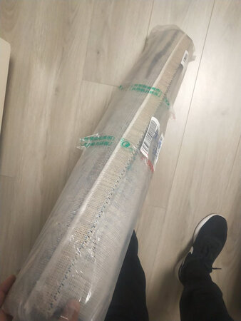 货物已收到，还没使用，看着还不错，铺在家里应该能用住吧。
