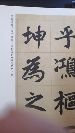 京东就是棒昨晚下单尽早就到！物有所值，旁边带有印刷体文字，书法中不认识的字都一目了然！