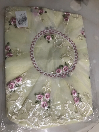 回来打开一看挺满意的！颜色花型都不错，接着就试了一下挺合适！