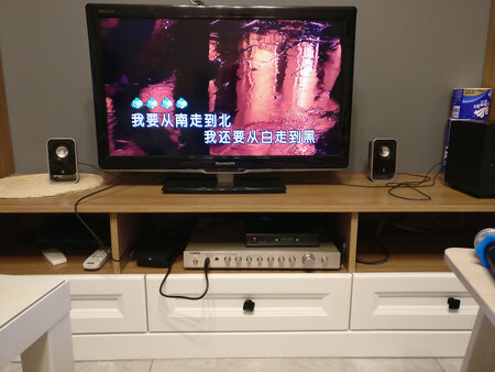 这家客服在下单前，非常耐心的接待家庭KTV组建方案，我买了雅桥无线麦克风+松下这款混响器，自己动手组装了一套唱歌系统，利用小米盒子+电视+2.1音响完美搞定唱歌，孩子和我唱的很嗨，后期还可以再加功放升级影像系统???