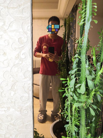 第一眼中意的颜色搭配，JD快递不知怎地进来慢的不行，终于等了4天才收到！商品本款颜色误差可以说基本没有，做工和面料在这个价位算不错的，个人觉得天气不冷的情况下可以穿着出门！174-72kg，大家图片参考实际效果，平时偶尔在家锻炼锻炼没肚腩！