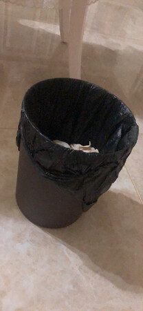 颜值是有的，质量也算过得去，就是这里面的桶比外套桶小的不止一点点啊，晃荡。挪动地方得用脚踢。