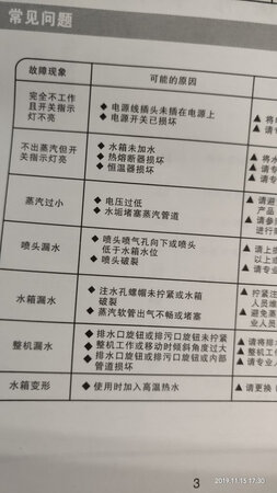 蒸汽大小：呼呼的往外冒气，试了三个档，分别是丝尼纤，感觉都一样啊没差别？
熨衣效果：还可以，主要是挂熨，估计板熨效果更棒
特色细节：东西觉得一般般，喷头会漏水，仔细看了说明书，写着喷气孔向下才会漏水，但是我不向下倾斜咋熨衣服？
②还有个鸡肋的地方，如果安装了刷头，喷头就不太好挂上去了