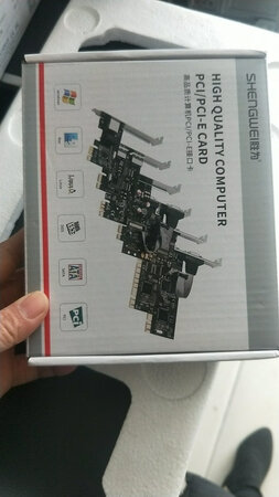 产品质量：pci转串口，插上后需要安装驱动。
外形外观：还好。
产品包装：包装仔细，附带两个挡板。
兼容性能：win10系统需要装驱动。
其他特色：兼容性很好。
产品性能：稳定，解决了主板不带串口的问题。