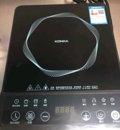 电磁炉挺好的，本来现在按键的会不舒服，谁知用着挺好的，上面有油污什么的也好清洁，挺好的一款电磁炉，价格也不贵。