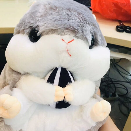 这个小松鼠长刘海了