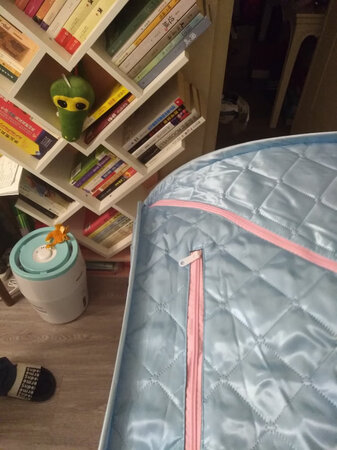 图片跟实物一样，很有质感，老公是湿气比较大的那种，蒸了15分钟左右，晚上睡觉????睡得很香，身上不粘了，继续继续
