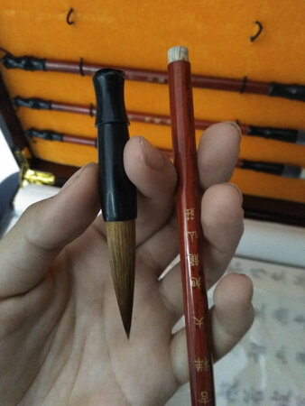笔头出现脱落现象，印石有点糙，其余的都好