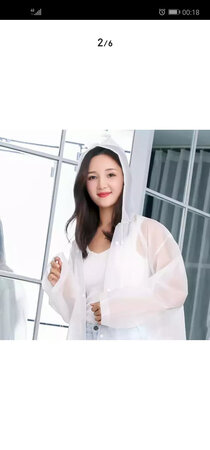 多美忆 单人雨衣成人户外徒步男女式长款带帽防水雨披 旅游透明时尚雨衣套装 白色均码